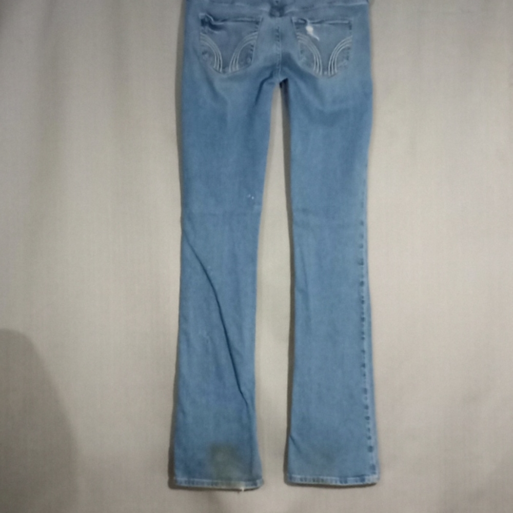 Hollister women's sz 1R distressed jeans (961) - Picture 5 of 9